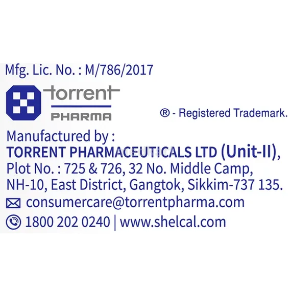 shelcal 500mg tablet 15's